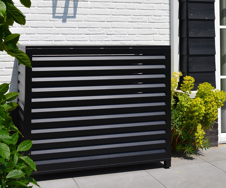 Airco Ombouw 67 X 102 X 120 RAL 9005 Fine Structure