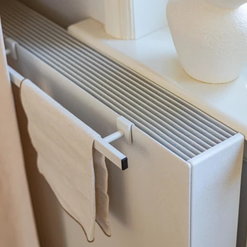 Radiator cover with towelrail