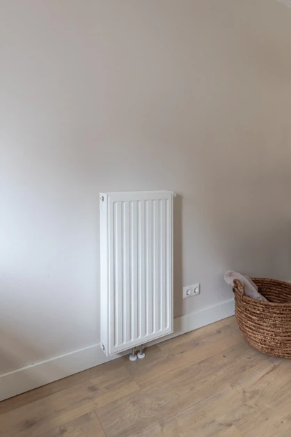 Before: Radiator without radiator cover