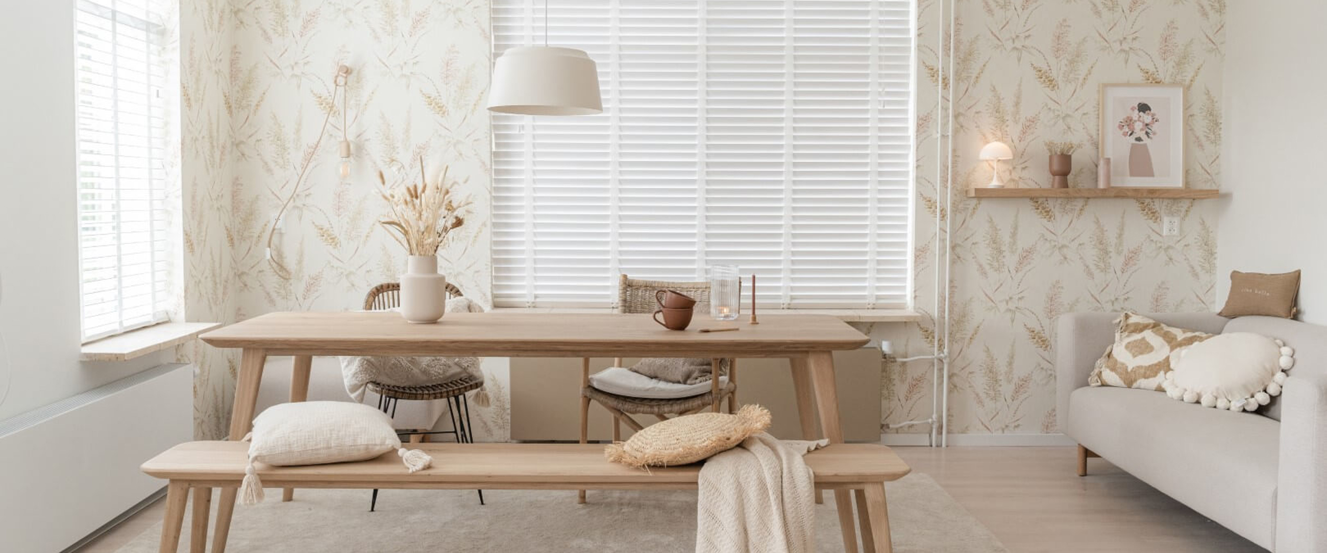 Two radiator covers in living room