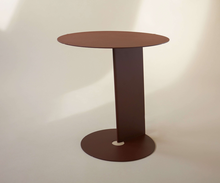 Bijzettafel Sage Sentimo - Brick Red - 44 cm hoog