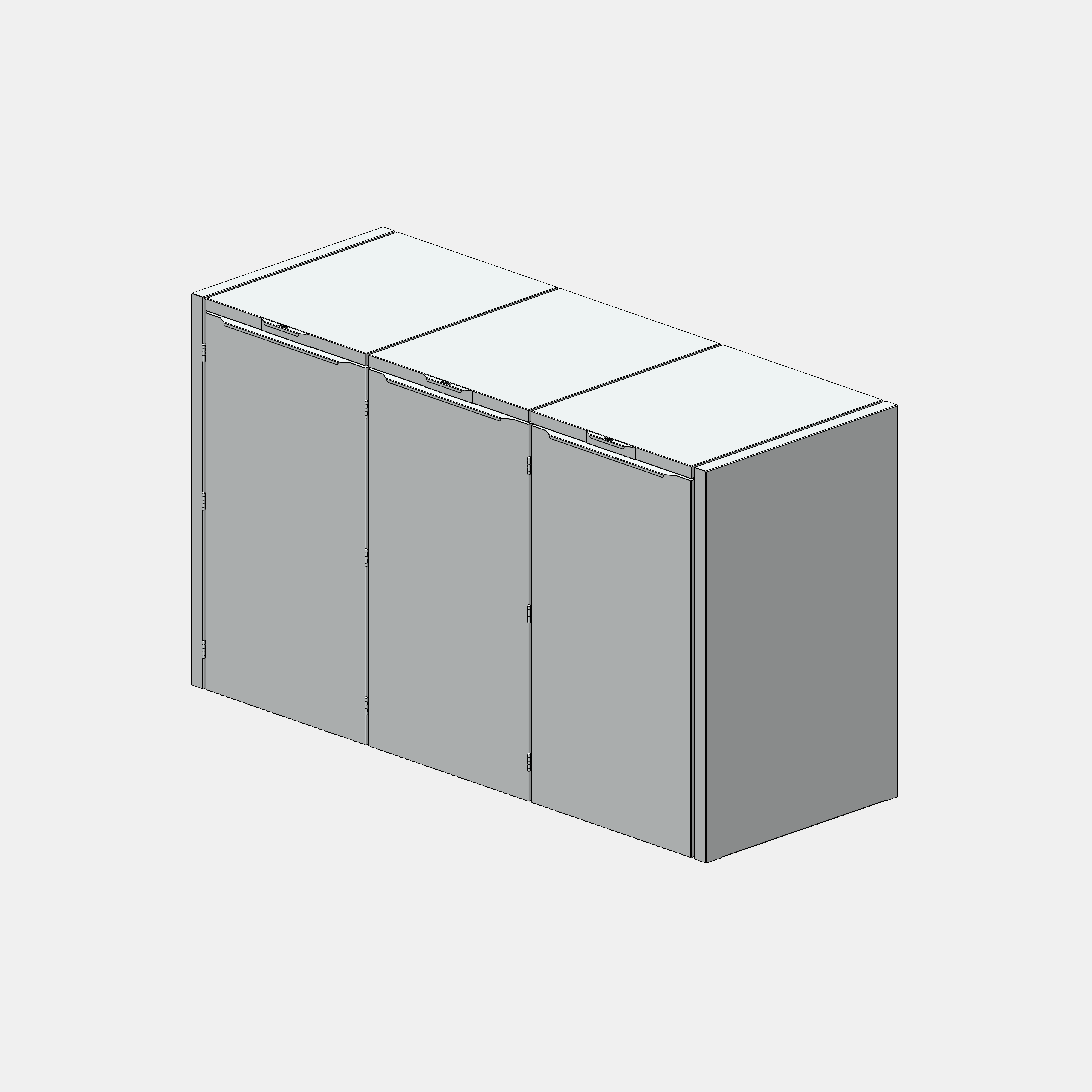 Container ombouw The Hideaway voor drie containers render