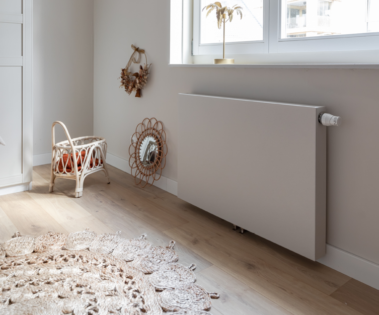 Radiator cover Sentimo 'The Original' in colour White Stone 7.6 x 65 x 95 cm - Design Solid