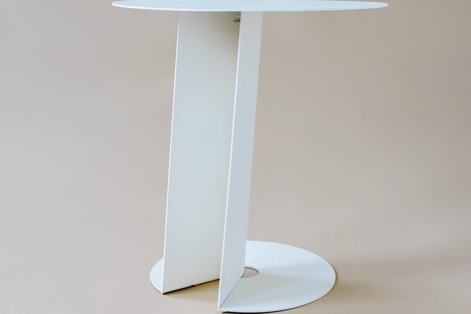 Side table Sage Sentimo - RAL 9010 Fine Texture - 52 cm high