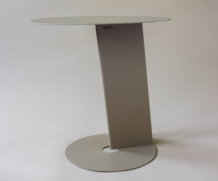 Side table Sage Sentimo - RAL 1019 Fine Texture - 52 cm high
