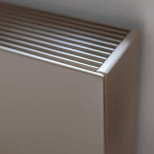Radiator cover Sentimo RAL 1019 Fine Texture close up