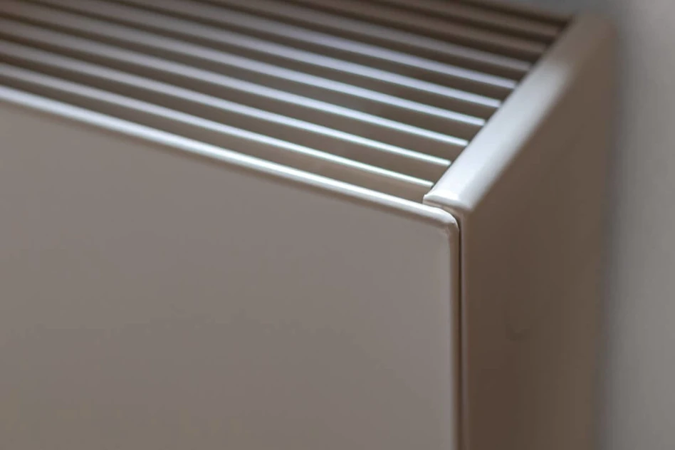 Radiator cover Sentimo RAL 1019 Fine Texture close up