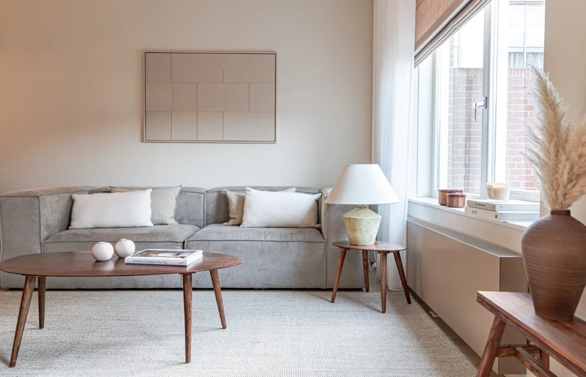 Living room with Sentimo radiator cover