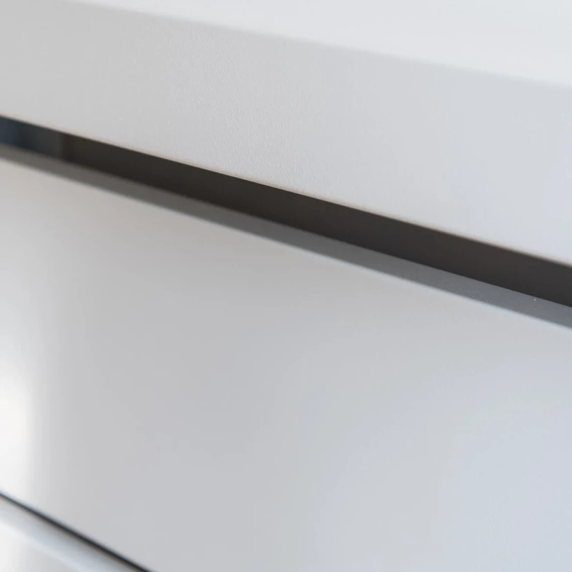 Radiator cover The Cabinet / Le Secret Sentimo close-up design RAL 9010 Fine Texture