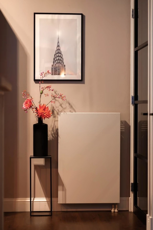 The Original radiator cover from Sentimo in kitchen