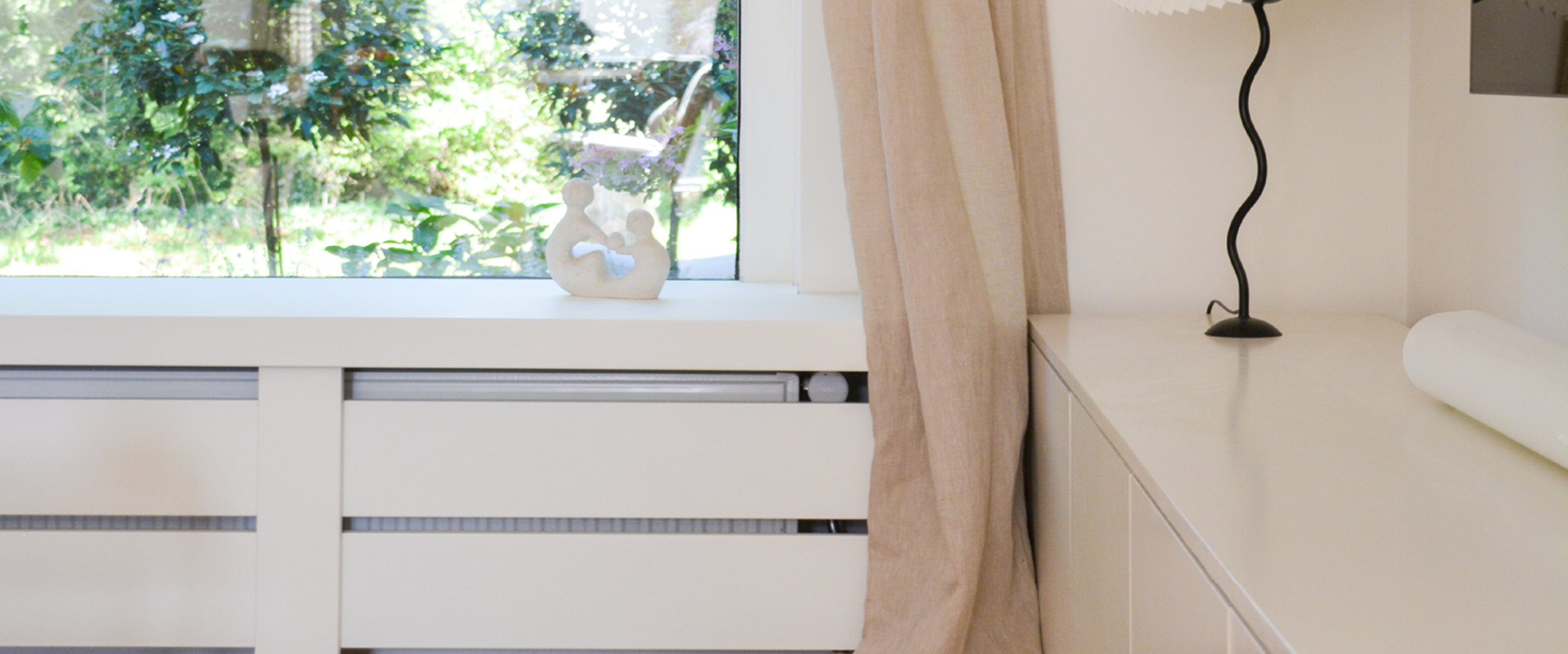 Radiatorombouw en vensterbank in één