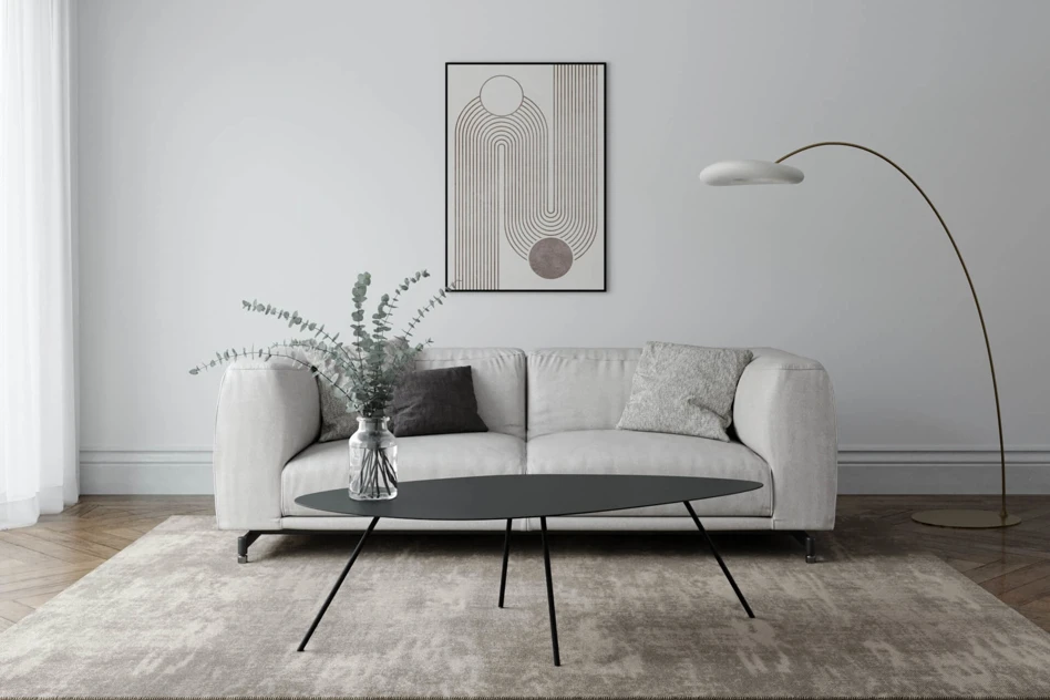 Salontafel antracietgrijs Rosemary Sentimo in woonkamer